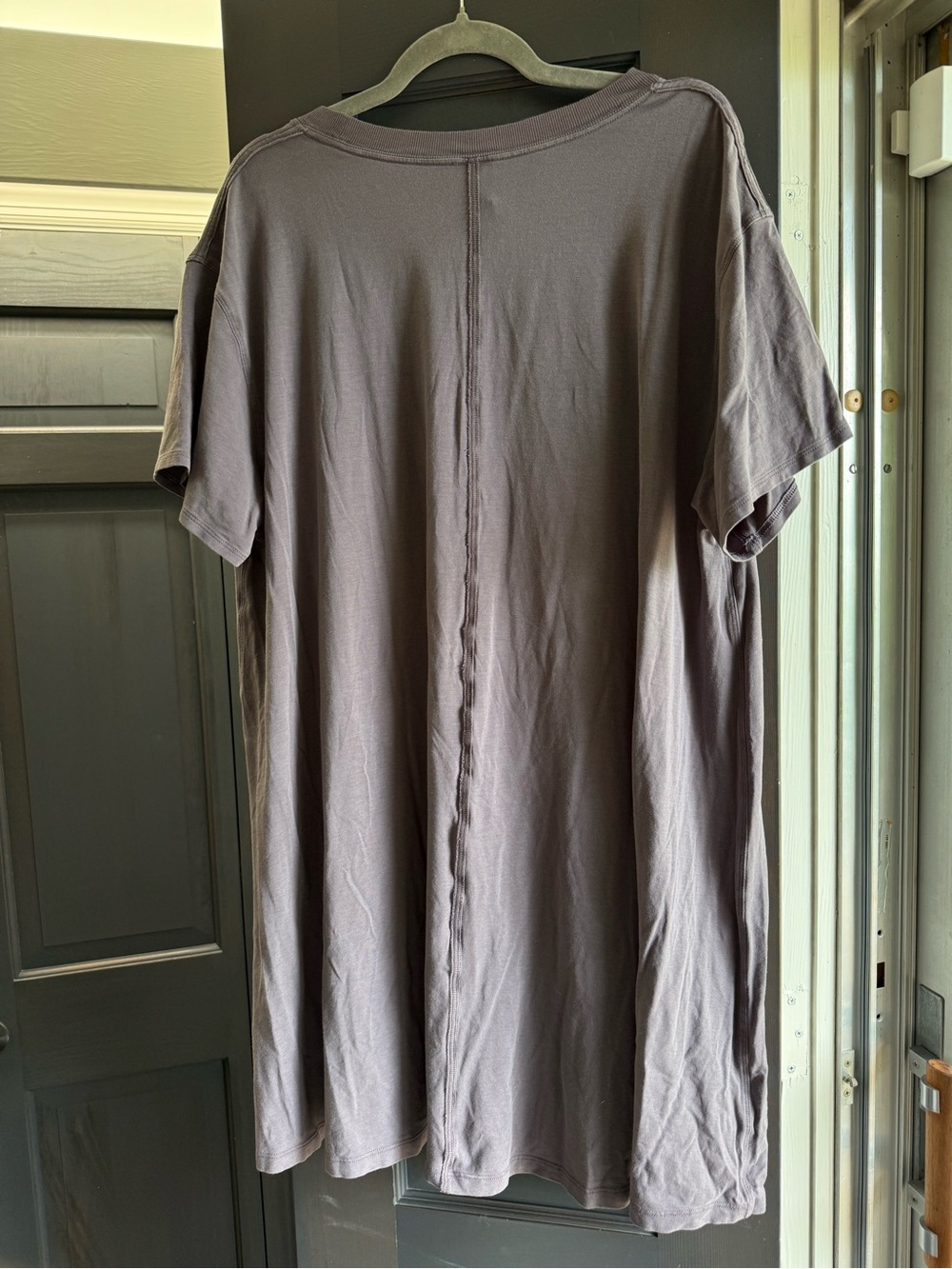 Lululemon Women's Shortsleeve Dress Size 12 Purple Gray Athleisure Casual Comfy - Picture 2 of 5